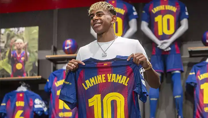 Barcelona'nın Yeni 10 Numarası Lamine Yamal