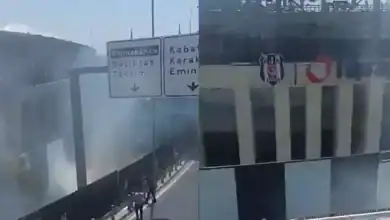 Shakhtar Maçı Öncesi Beşiktaş Stadı Yanında Yangın Paniği!