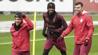 Galatasaray Atletico Madrid Sınavına Hazır Singo Sahaya İndi