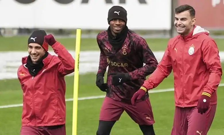 Galatasaray Atletico Madrid Sınavına Hazır Singo Sahaya İndi
