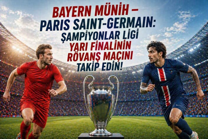 Bayern Münih – Paris Saint-Germain: Şampiyonlar Ligi yarı final rövanş maçını takip edin!