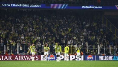 Fenerbahçe Slavia Prag ile 2-2 berabere kaldı 7 Fenerbahçe ile Slavia Prag arasındaki Şampiyonlar Ligi maçından bir an