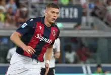 Bologna forması giyen Ukraynalı santrfor Artem Dovbyk