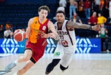 Galatasaray MCT Technic ile Pizzabulls Bordo Bandırma arasındaki basketbol maçı